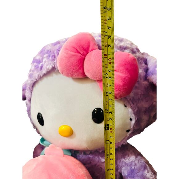 Hello Kitty Gorgeous Purple Lamb Greeter Bundle Flower Power soft 50 x 70 throw - Picture 3 of 6